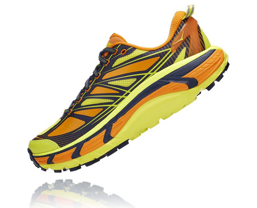 Hoka One One Trainers Mens Light Gold/Rose - Mafate Speed 2 - 13095HXLT